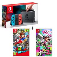 CONSOLE NINTENDO SWITCH Console Nintendo Switch avec paire de Joy-Con néon CONSOLE NINTENDO SWITCH Console Nintendo Switch avec paire de Joy-Con néon