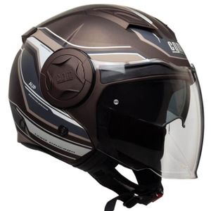CASQUE MOTO SCOOTER CGM Casque Jet 129G Chicago - Homme - Marron
