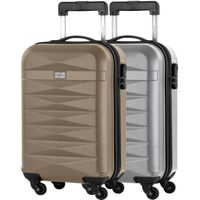 SET DE VALISES MANOUKIAN Lot de 2 valise cabine - ABS 4 roues - C SET DE VALISES MANOUKIAN Lot de 2 valise cabine - ABS 4 roues - C