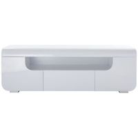 MEUBLE TV MIAMI Meuble TV avec LED contemporain laqué blanc MEUBLE TV MIAMI Meuble TV avec LED contemporain laqué blanc