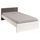 STANLEY Lit enfant contemporain blanc et gris ombr