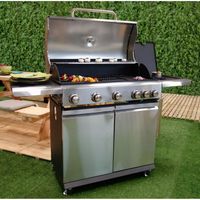BARBECUE BBQ PLUS Barbecue américain gaz 5 feux + 1 - Tout BARBECUE BBQ PLUS Barbecue américain gaz 5 feux + 1 - Tout