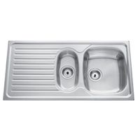EVIER DE CUISINE EWI - Agate évier 1,5 Bac 1 égouttoir Inox texturé EVIER DE CUISINE EWI - Agate évier 1,5 Bac 1 égouttoir Inox texturé