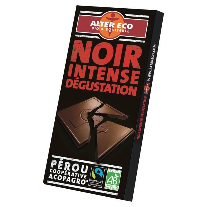 Chocolat Noir Intense bio 100g   Achat / Vente CHOCOLAT EN TABLETTE