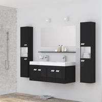 SALLE DE BAIN COMPLETE ALPOS Ensemble salle de bain double vasque avec mi SALLE DE BAIN COMPLETE ALPOS Ensemble salle de bain double vasque avec mi