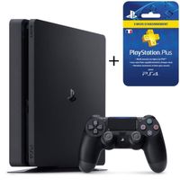 CONSOLE PS4 Nouvelle PS4 Slim 500 Go Noire + Abonnement PlaySt CONSOLE PS4 Nouvelle PS4 Slim 500 Go Noire + Abonnement PlaySt