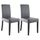CLARA Lot de 2 Chaises de salle à manger - Simili