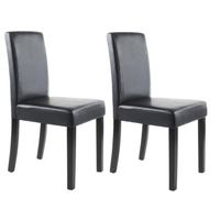 CHAISE CLARA Lot de 2 Chaises de salle à manger en simili CHAISE CLARA Lot de 2 Chaises de salle à manger en simili