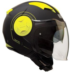 CASQUE MOTO SCOOTER CGM Casque Jet 129S Dixon - Homme - Noir et jaune
