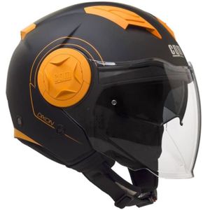 Casque Moto Orange Et Noir Achat Vente Pas Cher