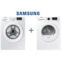 LAVE-LINGE PACK SAMSUNG-WW80J5455MW - Lave linge frontal 8kg- LAVE-LINGE PACK SAMSUNG-WW80J5455MW - Lave linge frontal 8kg-