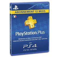 ABONNEMENT PLAYSTATION PLUS ABONNEMENT 12 MOIS ABONNEMENT PLAYSTATION PLUS ABONNEMENT 12 MOIS