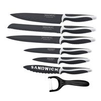COUTEAU DE CUISINE ROYALTY LINE Set de 6 couteaux + éplucheur RL-BLK6 COUTEAU DE CUISINE ROYALTY LINE Set de 6 couteaux + éplucheur RL-BLK6