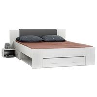 STRUCTURE DE LIT FINLANDEK Lit adulte avec tête de lit capitonnée R STRUCTURE DE LIT FINLANDEK Lit adulte avec tête de lit capitonnée R