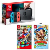 CONSOLE NINTENDO SWITCH Pack Nintendo Switch Néon + Super Mario Odyssey + CONSOLE NINTENDO SWITCH Pack Nintendo Switch Néon + Super Mario Odyssey +