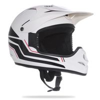 CASQUE MOTO SCOOTER AMX Casque Cross Jump Kid Noir et Blanc CASQUE MOTO SCOOTER AMX Casque Cross Jump Kid Noir et Blanc