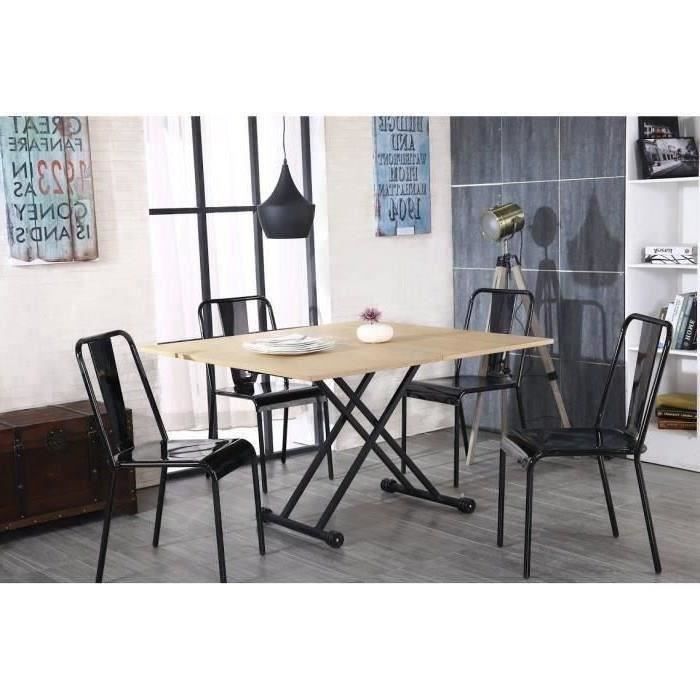 UPPER Table basse transformable - Décor chêne - Achat ...