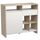 ILOT Meuble bar contemporain laqué blanc brillant