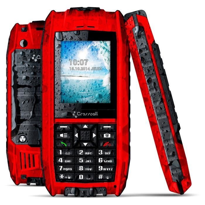 Crosscall SHARK V2 Rouge Anti-Choc - Achat téléphone portable pas cher, avis et meilleur prix
