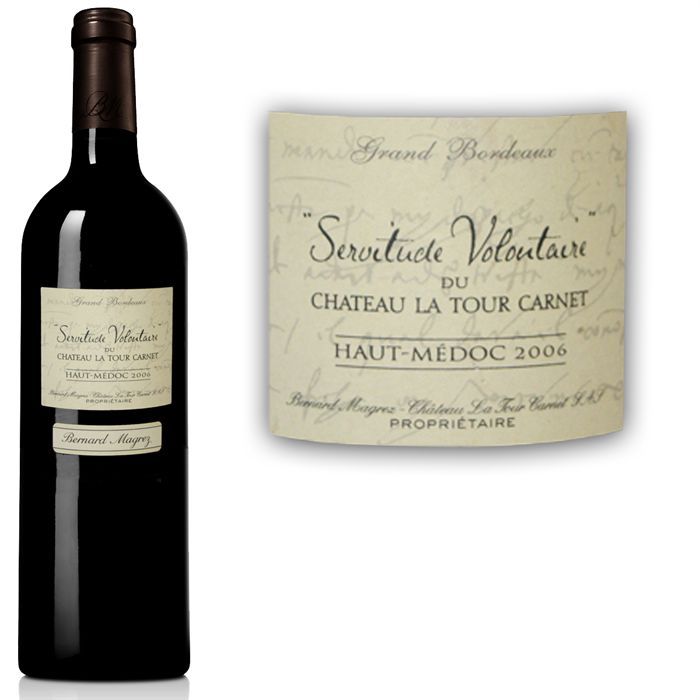 2007   Achat / Vente VIN ROUGE SERVITUDE VOLONTAIRE 2007  