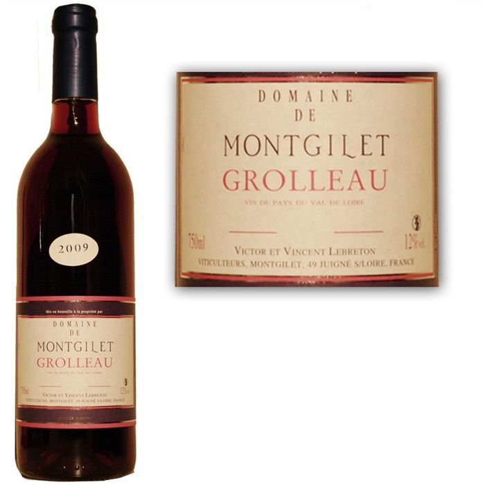 Grolleau 2009   Achat / Vente VIN ROUGE Montgilet Grolleau 2009