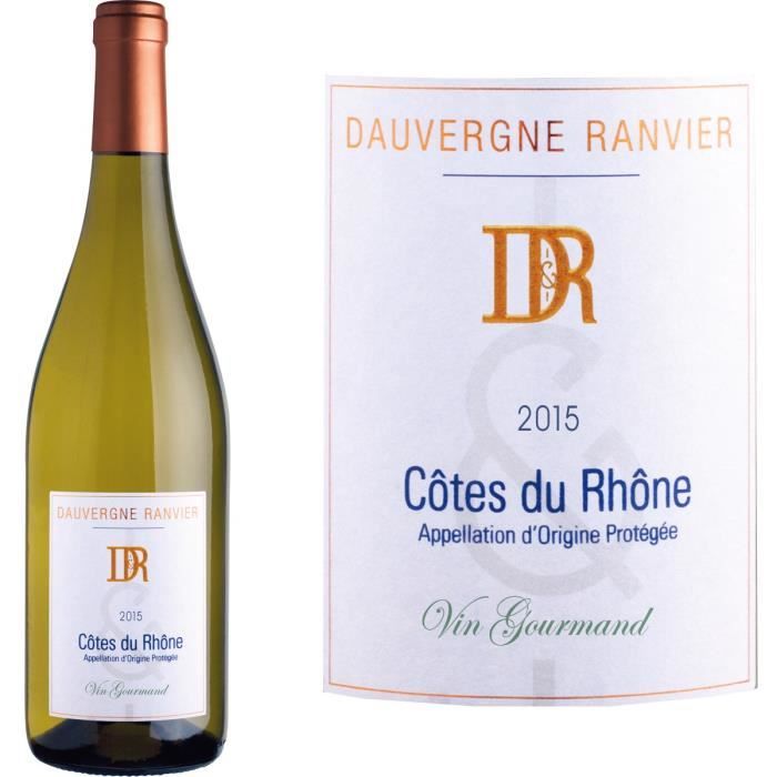 Dauvergne Ranvier Côtes du Rhône 2015 - Vin blanc - Achat ...