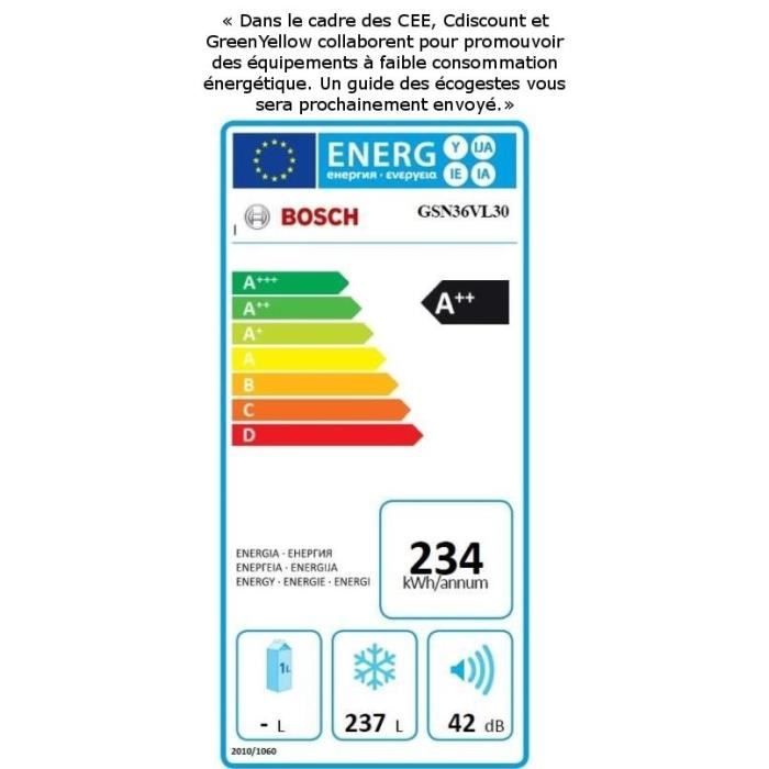  GSN36VL30 - Congélateur armoire - 237L -2