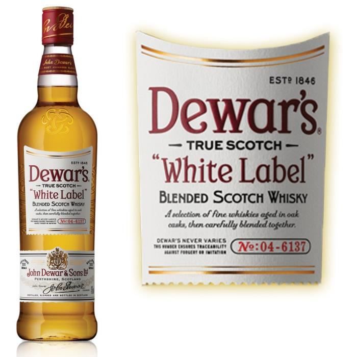 Dewar's White Label - Whisky - 70cl - 40° - Achat / Vente Dewar's White ...