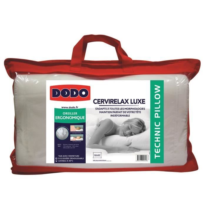 DODO Oreiller 32 x 52 cm ergonomique Cerviconfort   Achat / Vente