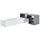 PALACIO Meuble TV modulable contemporain blanc laq