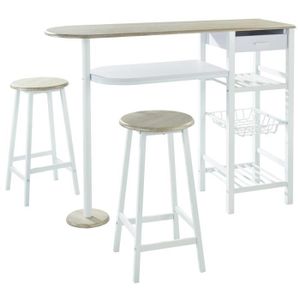 Ensemble Table Bar Tabourets Achat Vente Pas Cher