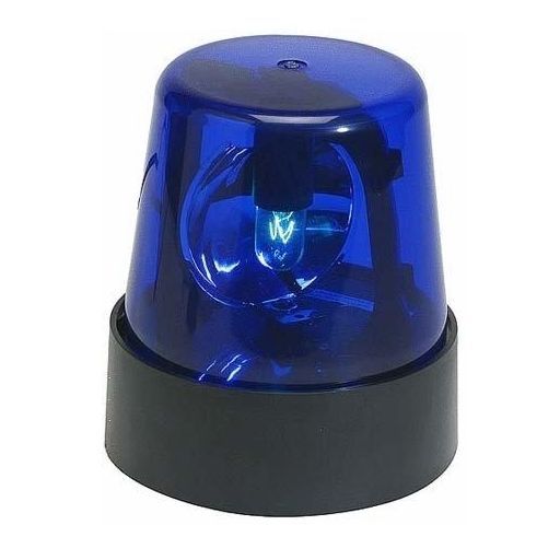 2 Gyrophares LED Relaxdays - Effet Lumière Rotatif Bleu - Pour Fêtes, Carnaval - Piles AA