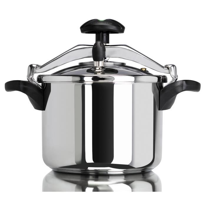Autocuiseur Muller Kitchen 6 Litres - Inox, Compatible Induction - Indicateur De Pression - Couvercle à Fermeture Facile - 3