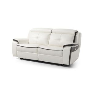 Canape 3 Places Relax En Cuir Achat Vente Pas Cher