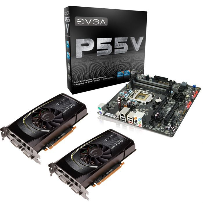 Pack SLI eVGA 2xGTX 460 768Mo SC   Pack SLI GTX 460   Contient  1x