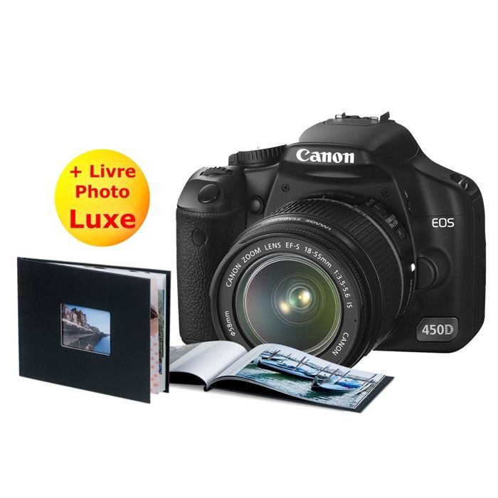 Vente REFLEX CANON EOS 450D + 18/55 + Livre Soldes