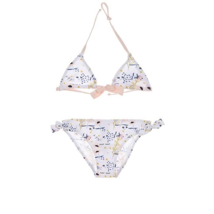 Maillot De Bain 2 Pièces Fille Taille Haute - Sport Solide