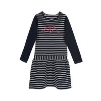 ROBE LITTLE MARCEL Robe Manches Longues Rayures Bleu Ma ROBE LITTLE MARCEL Robe Manches Longues Rayures Bleu Ma