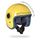Casque jet jaune