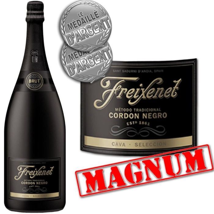 Cava Freixenet Cordon Negro Magnum   Achat / Vente PETILLANT MOUSSEUX