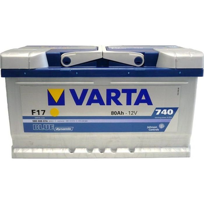 Batterie 12V Varta F17 80AH 740A   Achat / Vente BATTERIE VÉHICULE