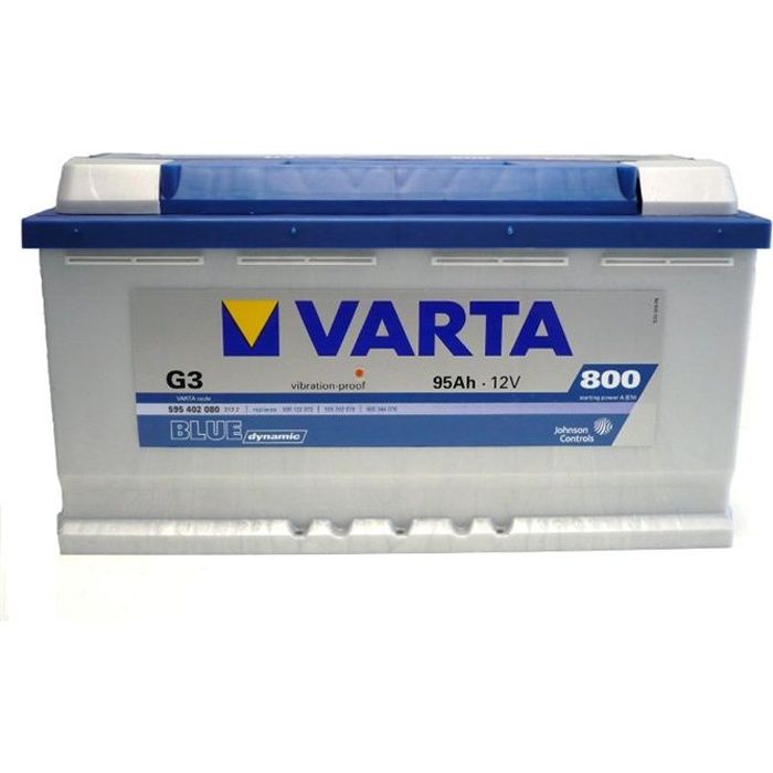 Batterie 12V Varta G3 95AH 800A   Achat / Vente BATTERIE VÉHICULE