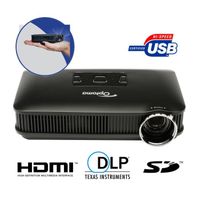 Pico projecteur DLP   Vidéoprojecteur de poche   Résolution WVGA