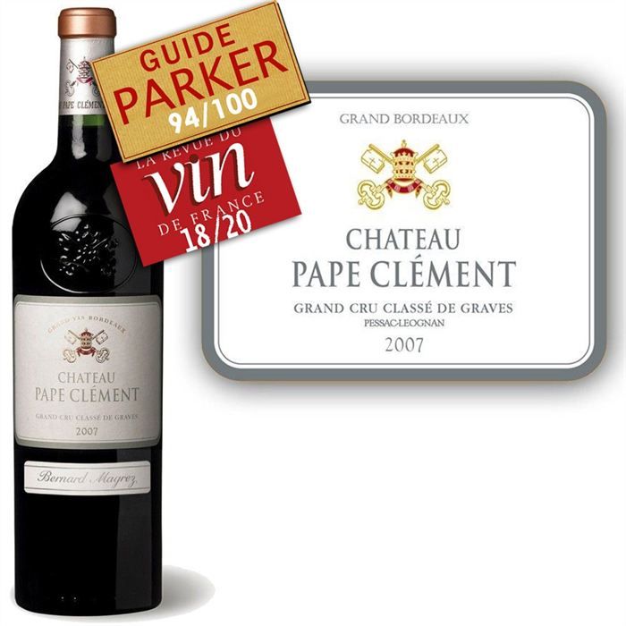 2007   Achat / Vente VIN ROUGE Château Pape Clément 2007  