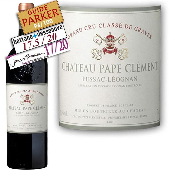 2008   Achat / Vente VIN ROUGE Château Pape Clément 2008  