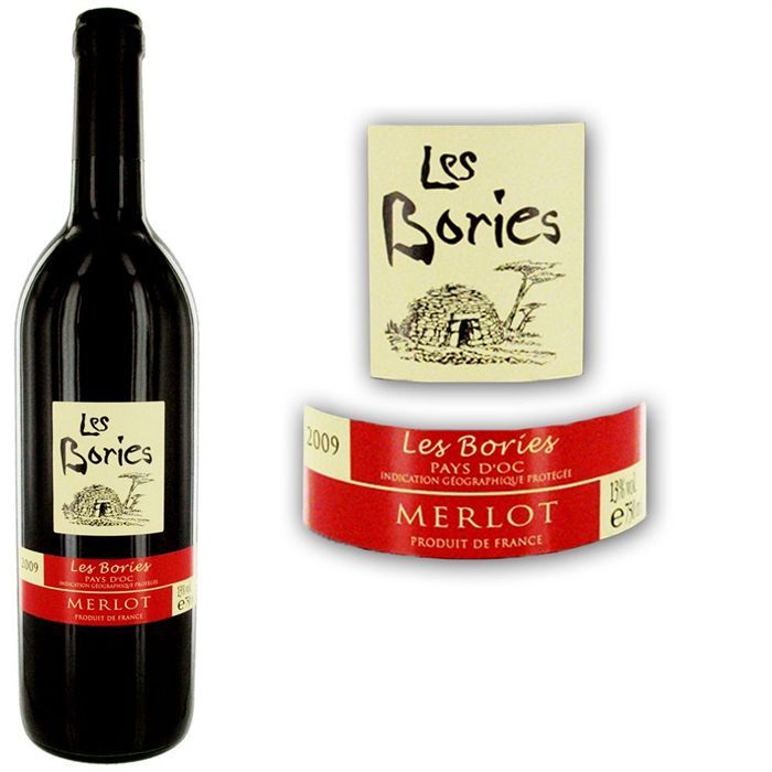 Bories Merlot 2009   Achat / Vente VIN ROUGE Les Bories Merlot 2009