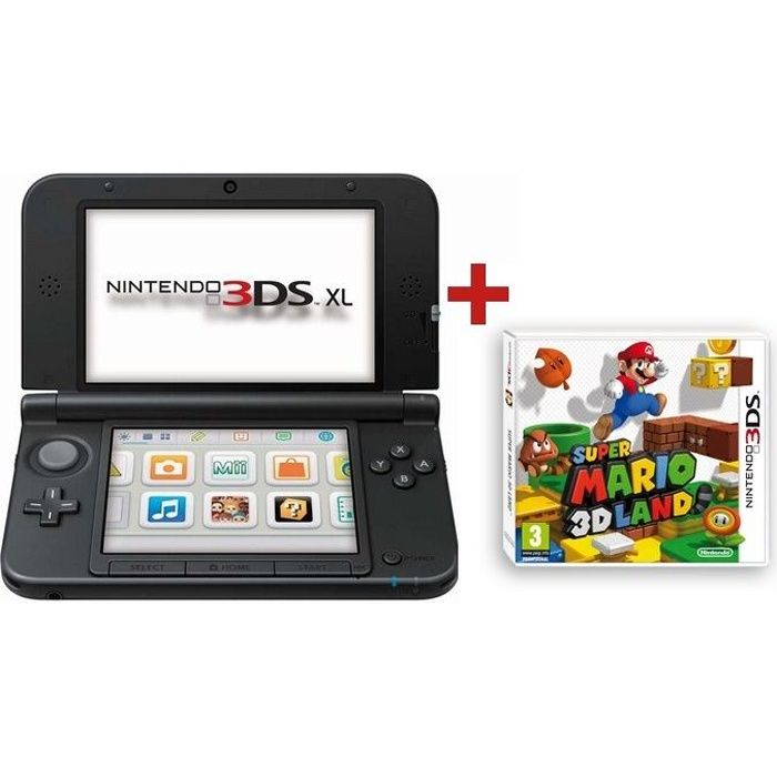 CONSOLE 3DS XL ROUGE NOIR + SUPER MARIO 3D LAND   Achat / Vente DS 3DS