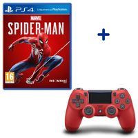 PACK ACCESSOIRE Pack Marvel's Spider-Man + Manette PS4 DualShock 4 PACK ACCESSOIRE Pack Marvel's Spider-Man + Manette PS4 DualShock 4