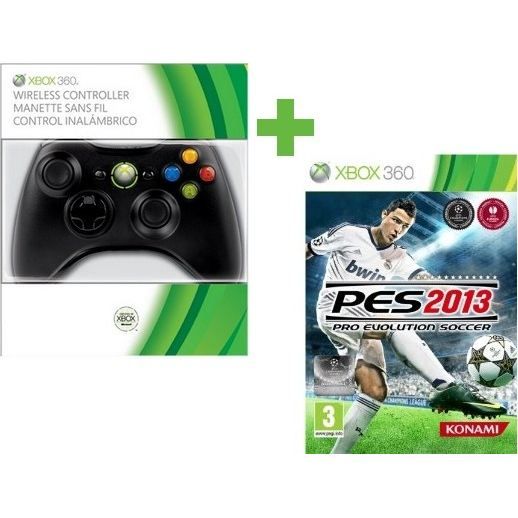 PES 2013 + MANETTE SANS FIL NOIRE   Achat / Vente XBOX 360 PES 2013