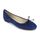 PIERRE CARDIN Ballerines en cuir - Femme - Bleu ma
